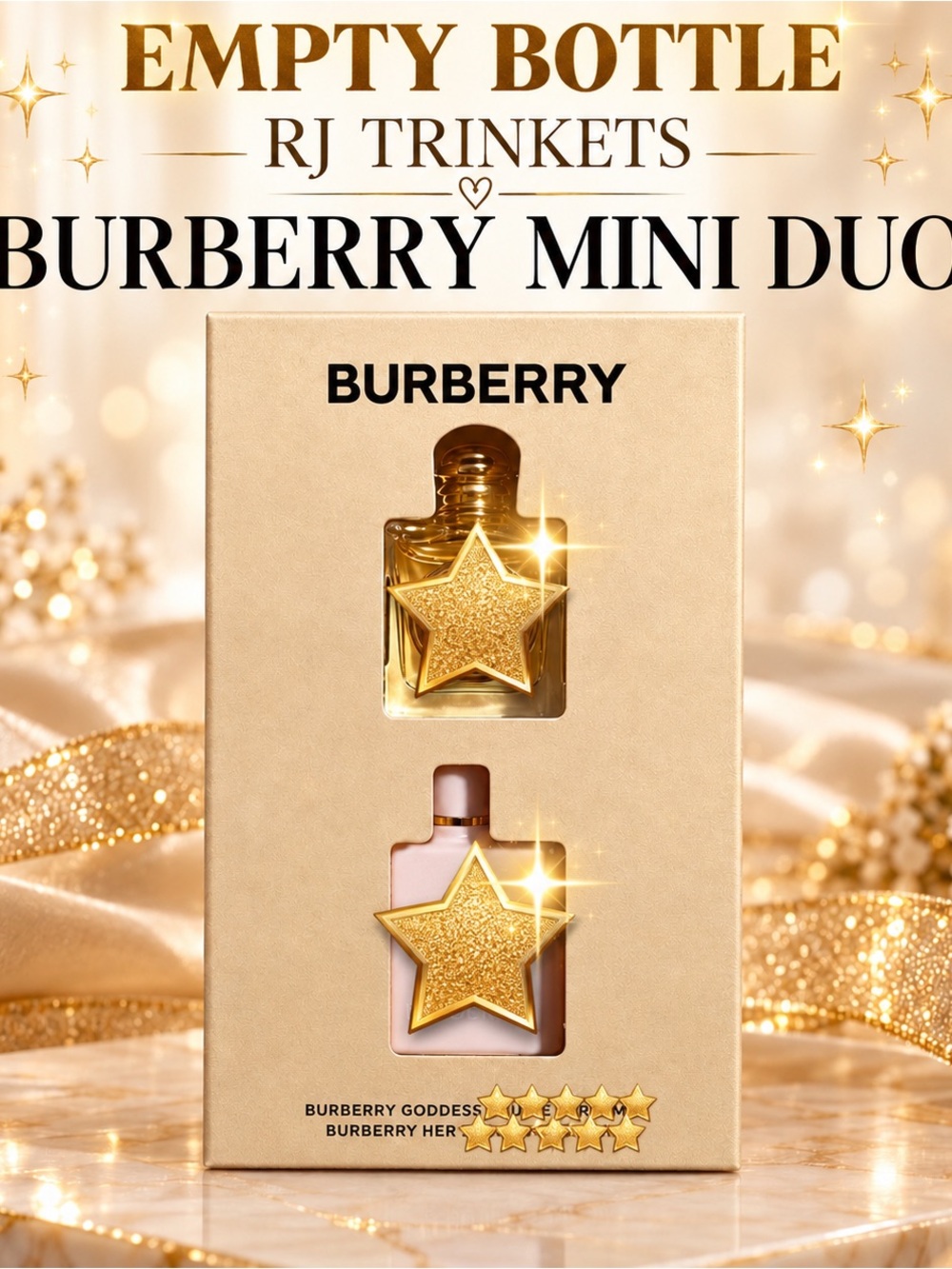 Burberry Mini Duo — Gold & Pink Gift Set